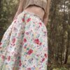 Flower child cotton skirt