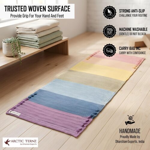 2026/08/1000182389.jpg Handmade cotton Yoga Mat natural Multicolor