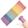 Handmade cotton Yoga Mat natural Multicolor