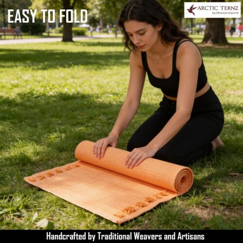 2026/08/1000182435-1.jpg Handmade cotton Yoga Mat sand colour